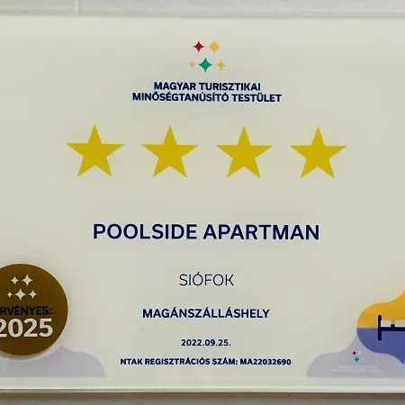 Poolside Apartman Siófok